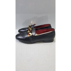 Kurt Geiger "London" Black Leather Loafers Womens Shoes Size 38
